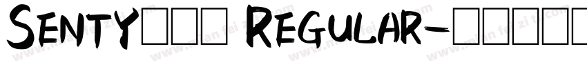 Senty黑板报 Regular字体转换